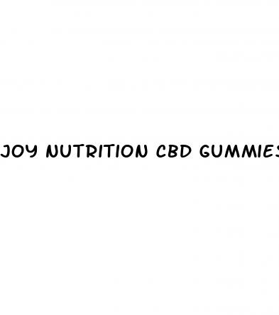 joy nutrition cbd gummies