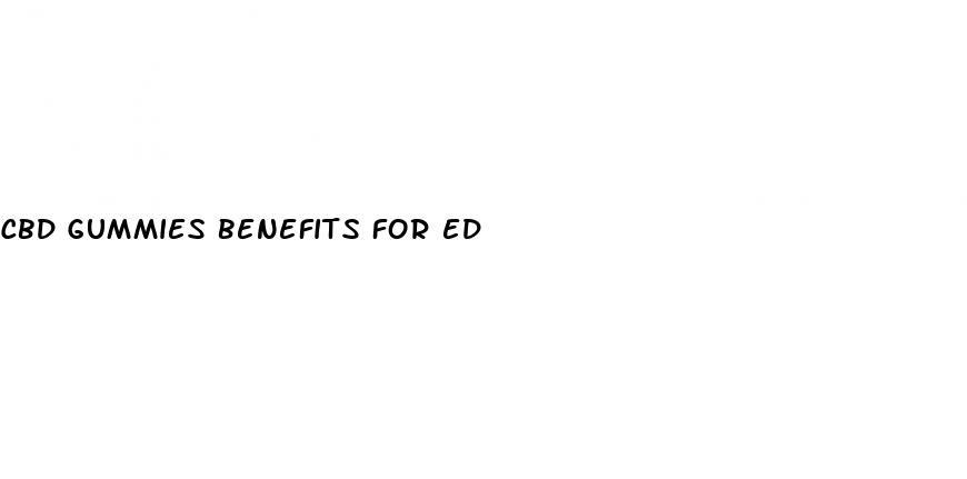 cbd gummies benefits for ed