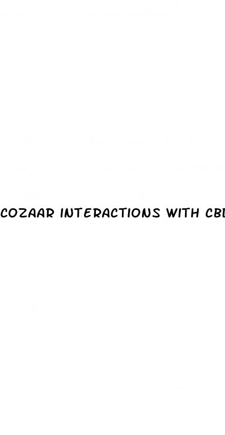 cozaar interactions with cbd gummies