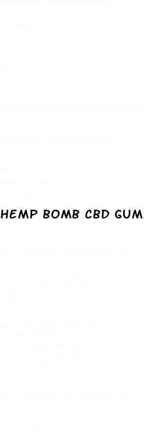 hemp bomb cbd gummies