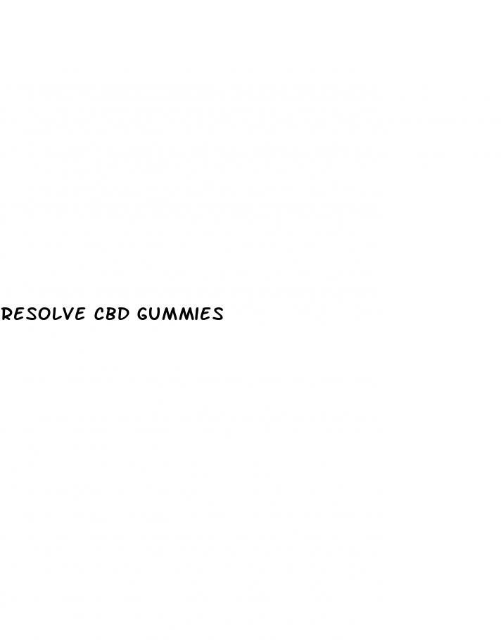 resolve cbd gummies