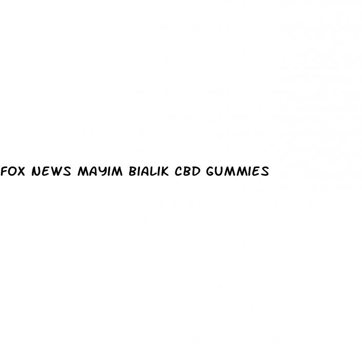 fox news mayim bialik cbd gummies