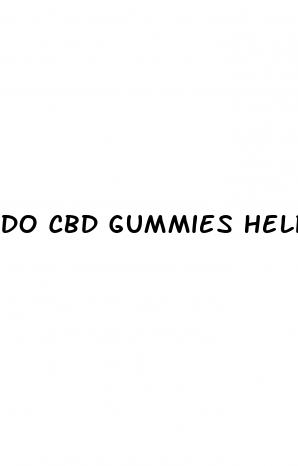 do cbd gummies help sleep