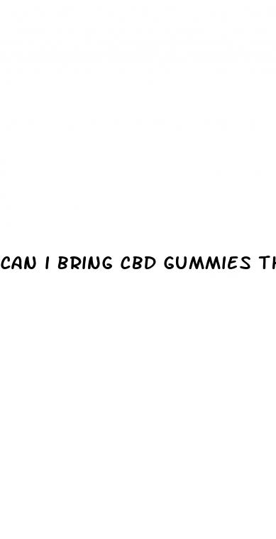 can i bring cbd gummies through tsa