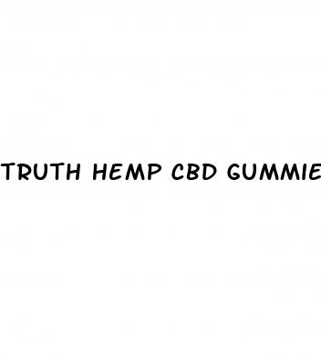 truth hemp cbd gummies