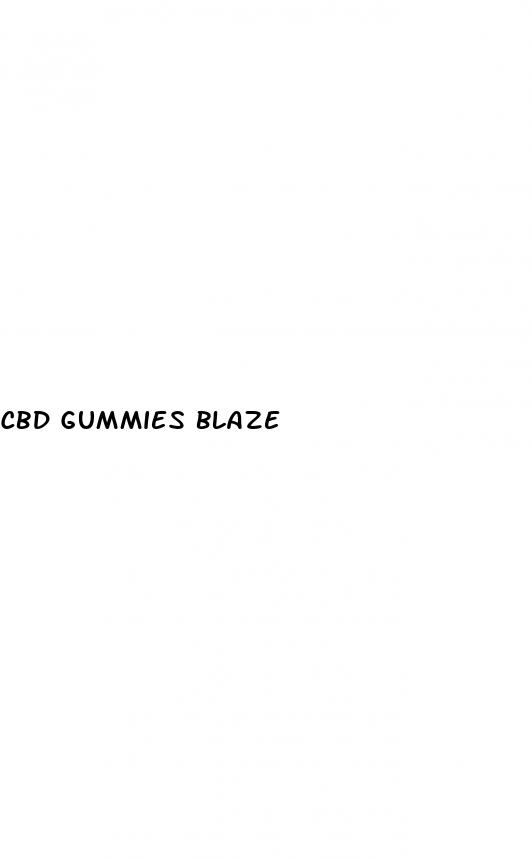 cbd gummies blaze