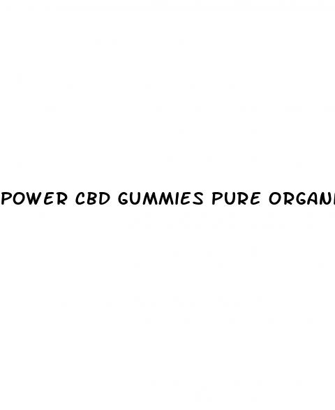 power cbd gummies pure organic hemp