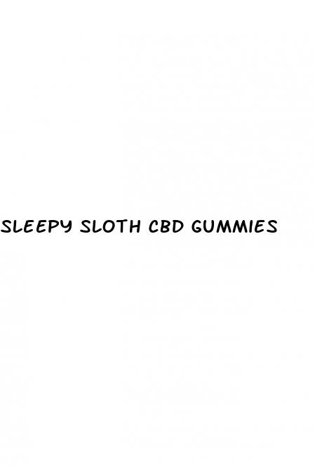 sleepy sloth cbd gummies