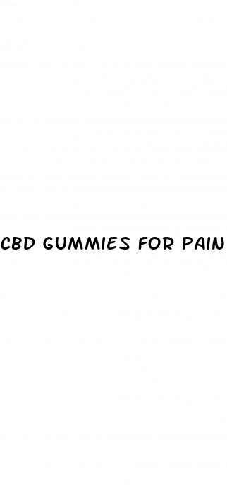 cbd gummies for pain