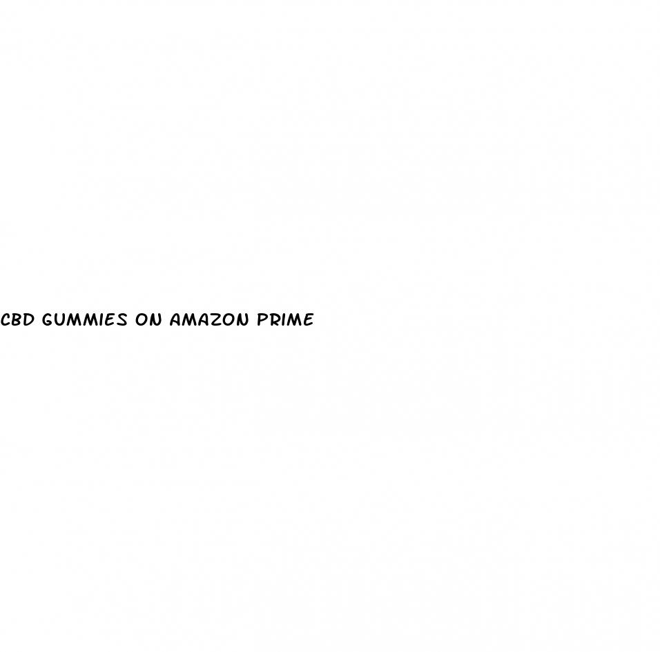 cbd gummies on amazon prime