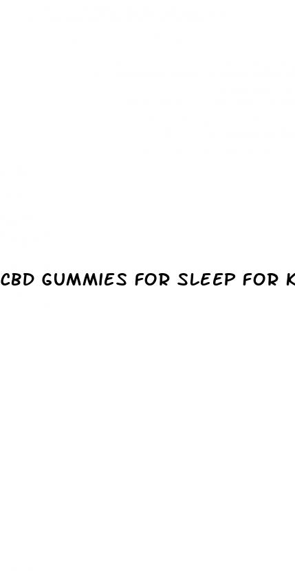 cbd gummies for sleep for kids