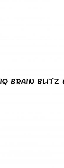 iq brain blitz cbd gummies