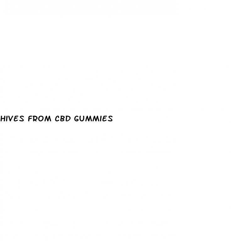 hives from cbd gummies