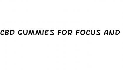 cbd gummies for focus and anxiety