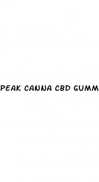 peak canna cbd gummies reviews