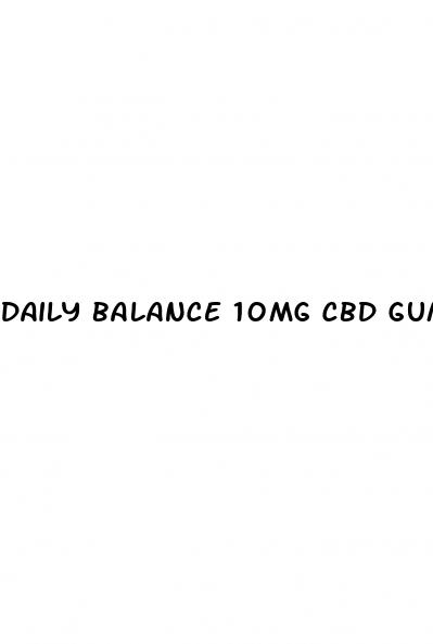 daily balance 10mg cbd gummies