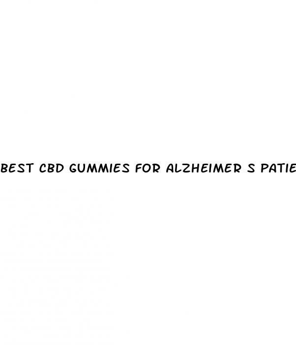 best cbd gummies for alzheimer s patients