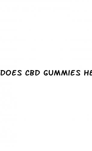 does cbd gummies help anxiety