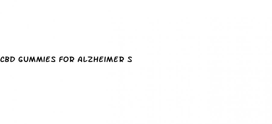 cbd gummies for alzheimer s