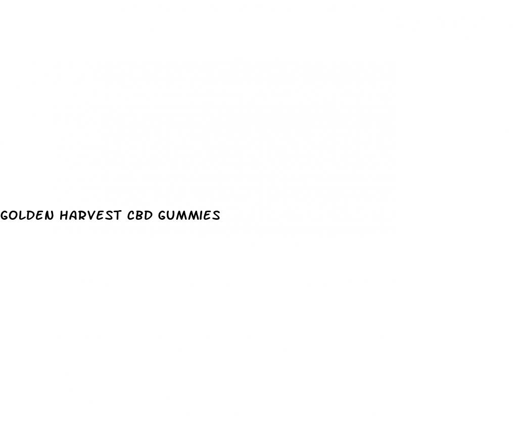 golden harvest cbd gummies