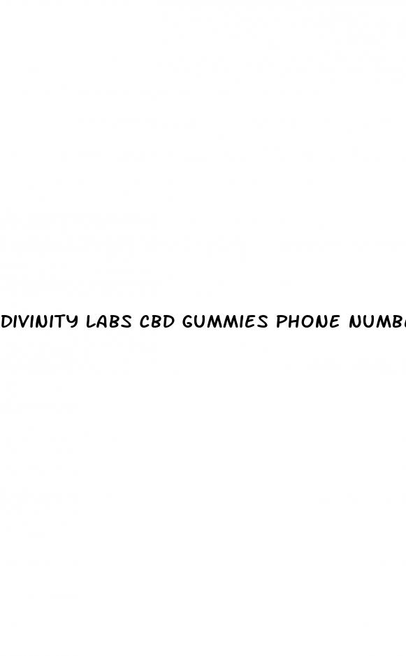 divinity labs cbd gummies phone number