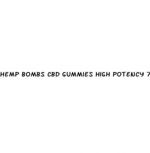 hemp bombs cbd gummies high potency 75