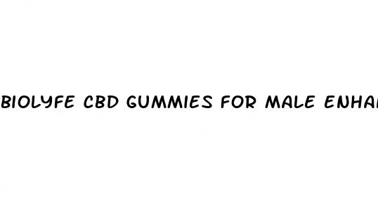 biolyfe cbd gummies for male enhancement