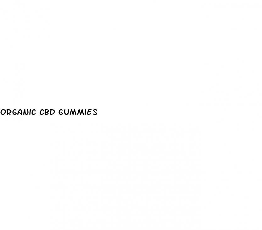 organic cbd gummies