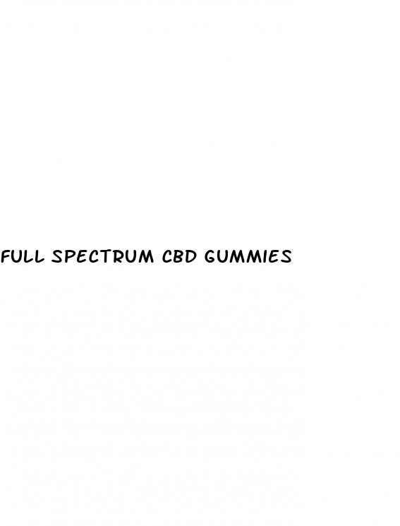 full spectrum cbd gummies