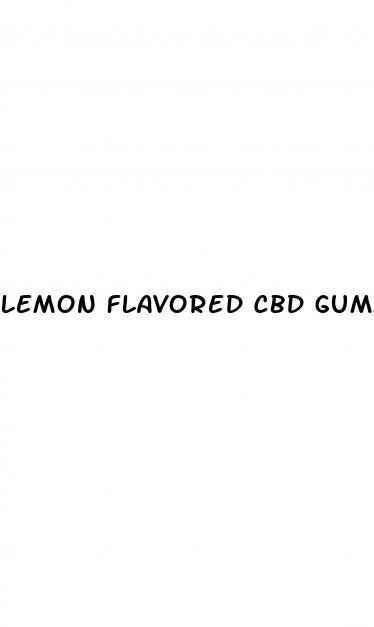 lemon flavored cbd gummies