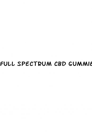 full spectrum cbd gummies mesa