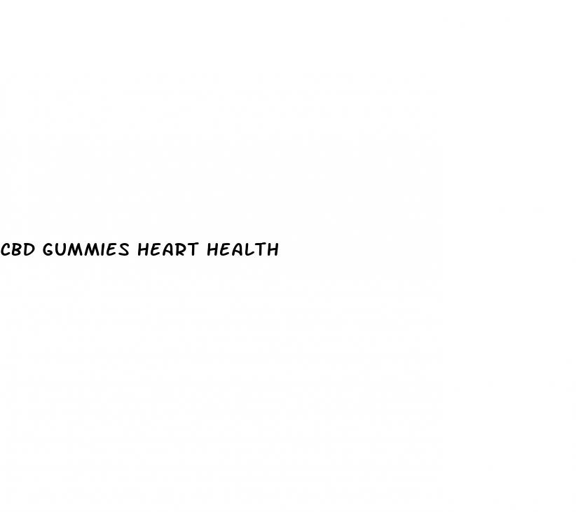 cbd gummies heart health