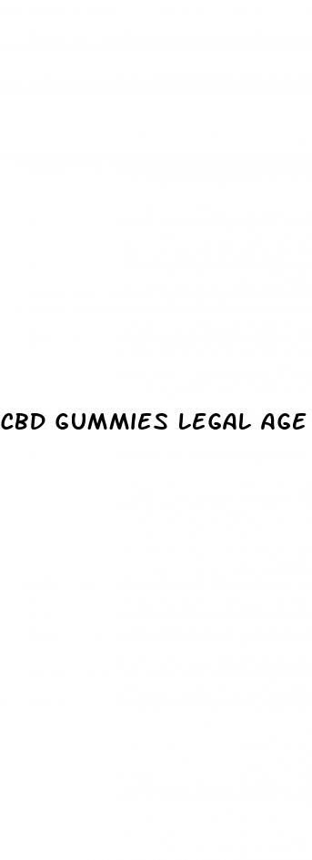 cbd gummies legal age