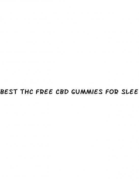 best thc free cbd gummies for sleep