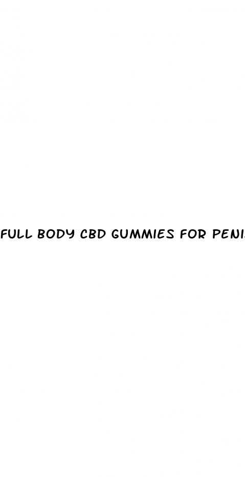 full body cbd gummies for penis