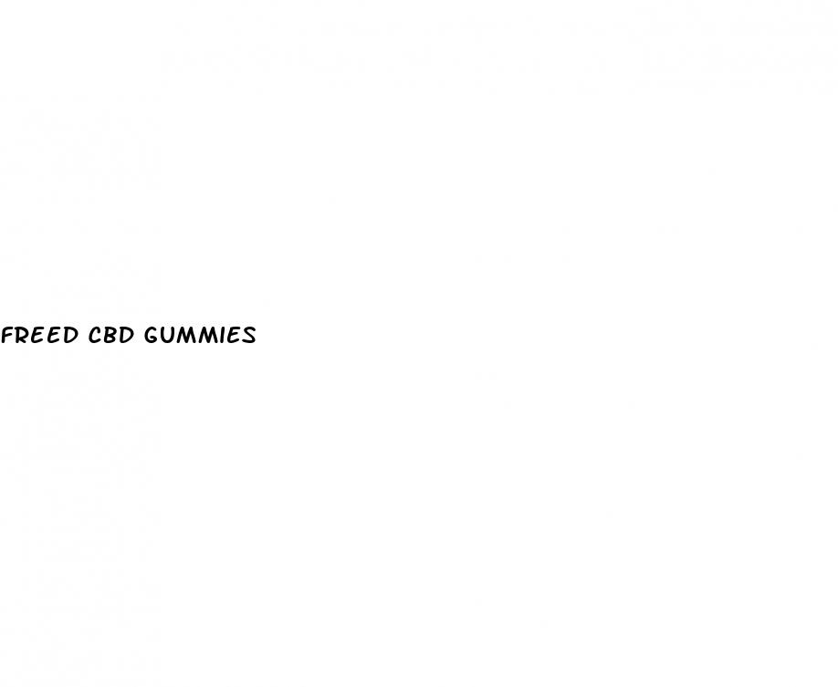 freed cbd gummies