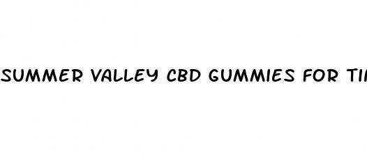 summer valley cbd gummies for tinnitus