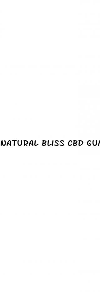 natural bliss cbd gummies for ed