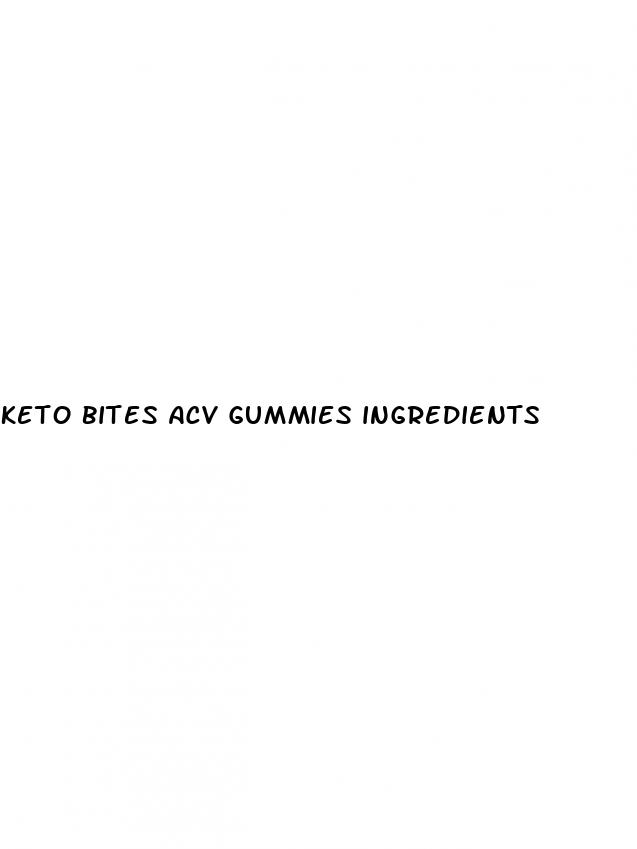 keto bites acv gummies ingredients