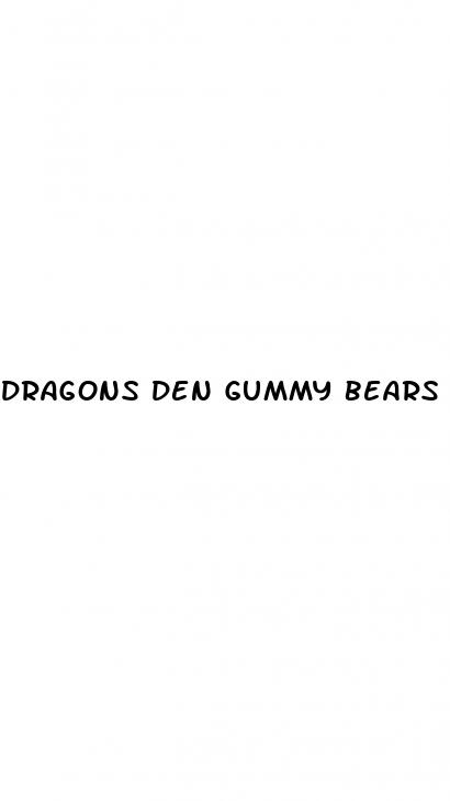 dragons den gummy bears weight loss