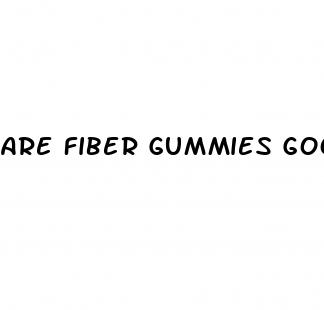 are fiber gummies good for weight loss