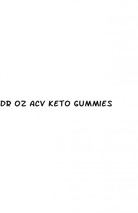 dr oz acv keto gummies