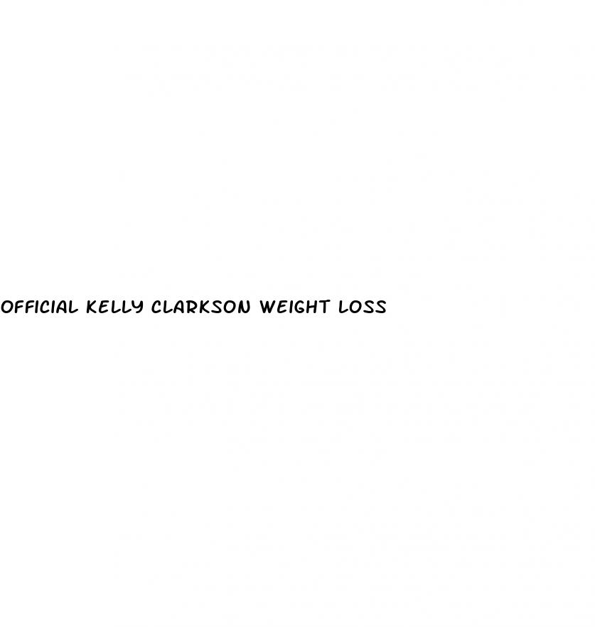 official kelly clarkson weight loss