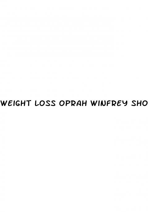 weight loss oprah winfrey show