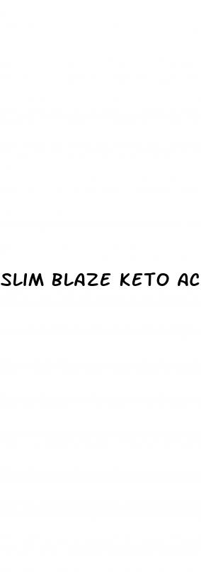 slim blaze keto acv gummies