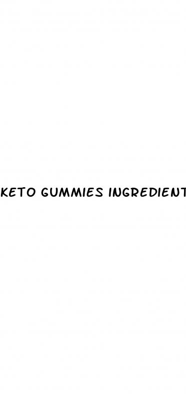 keto gummies ingredient