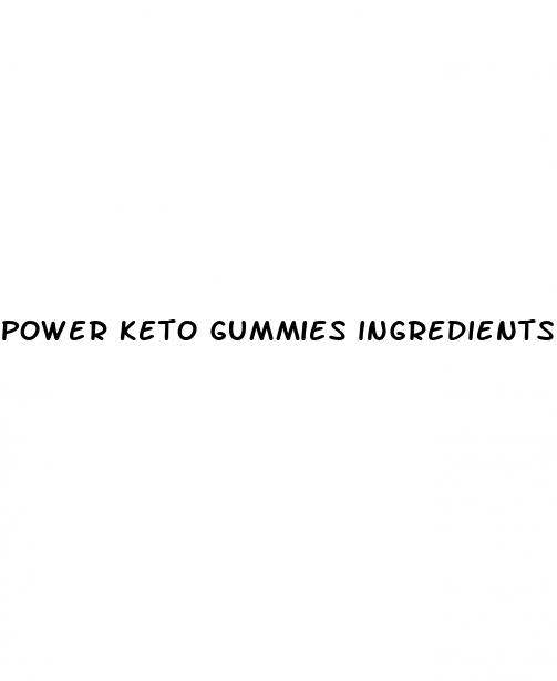 power keto gummies ingredients