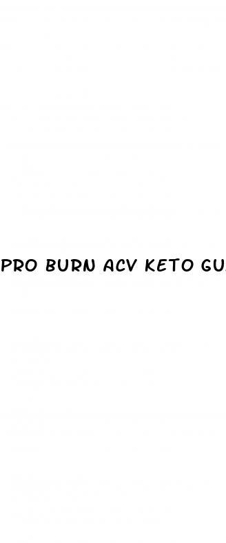 pro burn acv keto gummies reviews