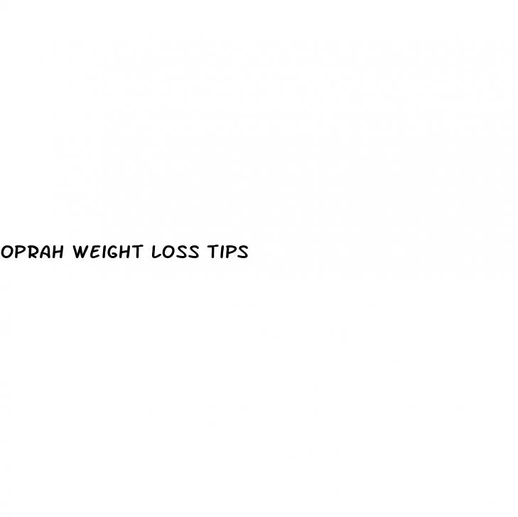 oprah weight loss tips