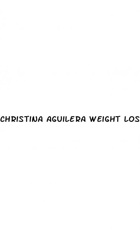 christina aguilera weight loss us weekly